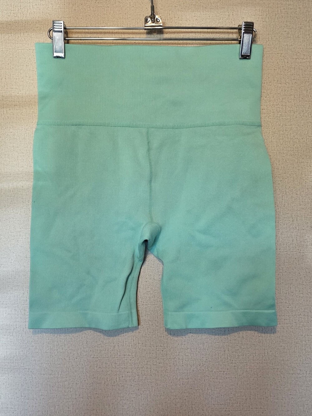 High-Rise Mint Green Women’s Bike Shorts